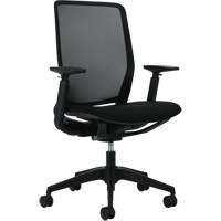 Chaise &agrave; dossier haut avec basculement synchronis&eacute; robuste Kody, Mailles, Noir, Capacit&eacute; 300 lb Northern Industrial Supply Inc.