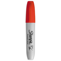 Permanent Marker, Red, Chisel Tip Northern Industrial Supply Inc.