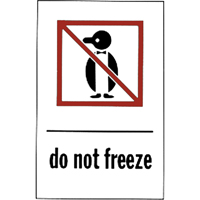"Do Not Freeze" Special Handling Labels, 6" L x 4" W, Red on White Northern Industrial Supply Inc.