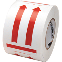 This Side Up Pictogram Special Handling Labels, 6" L x 4" W, Red on White Northern Industrial Supply Inc.