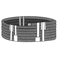 Ruban extensible, &eacute;paisseur 6 mils, 38,1 mm (1-1/2") x 55 m (180')  Northern Industrial Supply Inc.
