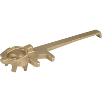 Deluxe Plug Wrenche, 1-1/4" Opening, 9" Handle, Non-sparking brass alloy Northern Industrial Supply Inc.