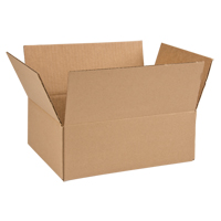 Boîte en carton ondul&eacute;, 12" lo x 9" la x 4" h, ondulations C Northern Industrial Supply Inc.