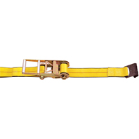 Tendeurs d'arrimage &agrave; cliquet, Crochet plat, 3" , 30' , Charge d'utilisation max. 5400 lb (2450 kg) Northern Industrial Supply Inc.
