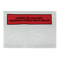 Packing List Envelope, 7" L x 5-1/2" W, Backloading Style Northern Industrial Supply Inc.
