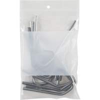White Block Poly Bags, Reclosable, 6" x 4", 2 mils Northern Industrial Supply Inc.