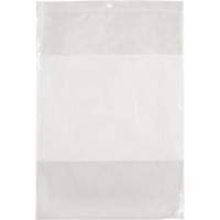 Sacs en poly avec espace inscriptible blanc, Refermable, 12" x 9", 2 mils Northern Industrial Supply Inc.