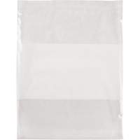Sacs en poly avec espace inscriptible blanc, Refermable, 15" x 12", 2 mils Northern Industrial Supply Inc.