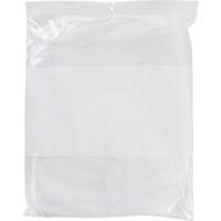 Sacs en poly avec espace inscriptible blanc, Refermable, 15" x 12", 2 mils Northern Industrial Supply Inc.