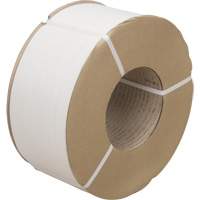 Strapping, Polypropylene, 3/8" W x 12900' L, White, Machine Grade Northern Industrial Supply Inc.