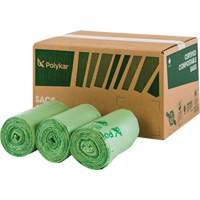 Certified Compostable Bags, Regular, 48" L x 42" W, Clear, 242 L (55 Gal.) Capacity Northern Industrial Supply Inc.