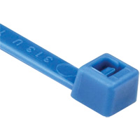 Attaches de c&acirc;bles s&eacute;rie T, Longueur 8", R&eacute;sistance &agrave; la traction 50 lb, Bleu Northern Industrial Supply Inc.