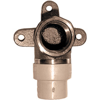 One-Piece 90° Drop Ear Elbow, Hub x FPT, Brass/CPVC, 3/4" Northern Industrial Supply Inc.
