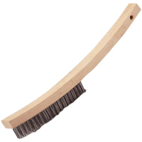 Curved Handle Hand Scratch Brush, Stainless Steel, 4 X 20 Wire Rows, 17" Long Northern Industrial Supply Inc.