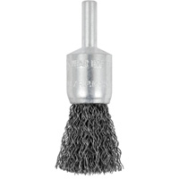 Brosse &agrave; fils cr&ecirc;p&eacute;s mont&eacute;e sur mandrin E050-12, 1/2", Fils 0,012", Tige 1/4" Northern Industrial Supply Inc.