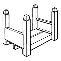 Portable Stacking Racks, 15" W x 22" D, 5600 lbs. Capacity Northern Industrial Supply Inc.