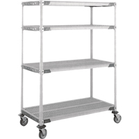 Chariot MetroMax i sur roulettes &agrave; tige, 4 tiers, 18" x 69" x 36", Capacit&eacute; 900 lb Northern Industrial Supply Inc.