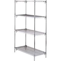 Shelving Unit, 4 Tiers, 36" W x 63" H x 18" D Northern Industrial Supply Inc.