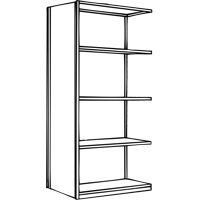 Interlok Shelving Unit, Steel, Boltless, 800 lbs. Capacity, 36" W x 100" H x 24" D Northern Industrial Supply Inc.
