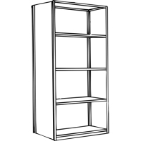 Interlok Shelving Unit, Steel, Boltless, 800 lbs. Capacity, 36" W x 100" H x 24" D Northern Industrial Supply Inc.