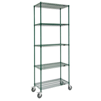 Wire Shelf Cart, Epoxy Finish, 36" x 92" x 18", 800 lbs. Capacity Northern Industrial Supply Inc.