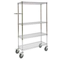 Push Cart, Chrome Plated, 30" x 60" x 14", 800 lbs. Capacity Northern Industrial Supply Inc.