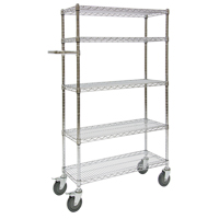 Push Cart, Chrome Plated, 30' x 60" x 14", 800 lbs. Capacity Northern Industrial Supply Inc.