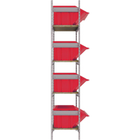 &eacute;tag&egrave;res larges avec bacs g&eacute;ants en plastique, Acier, Sans boulons, Capacit&eacute; 800 lb, 66" la x 72" h x 18" p Northern Industrial Supply Inc.