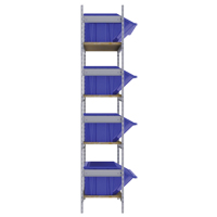 &eacute;tag&egrave;res larges avec bacs g&eacute;ants en plastique, Acier, Sans boulons, Capacit&eacute; 800 lb, 66" la x 72" h x 18" p Northern Industrial Supply Inc.