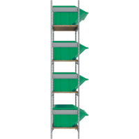 &eacute;tag&egrave;res larges avec bacs g&eacute;ants en plastique, Acier, Sans boulons, Capacit&eacute; 800 lb, 66" la x 72" h x 18" p Northern Industrial Supply Inc.