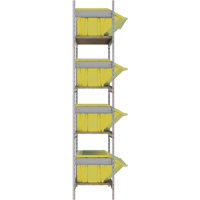 &eacute;tag&egrave;res larges avec bacs g&eacute;ants en plastique, Acier, Sans boulons, Capacit&eacute; 800 lb, 66" la x 72" h x 18" p Northern Industrial Supply Inc.