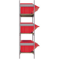 &eacute;tag&egrave;res larges avec bacs g&eacute;ants en plastique, Acier, Sans boulons, De base, 66" la x 60" h x 18" p Northern Industrial Supply Inc.