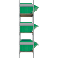 &eacute;tag&egrave;res larges avec bacs g&eacute;ants en plastique, Acier, Sans boulons, De base, 66" la x 60" h x 18" p Northern Industrial Supply Inc.