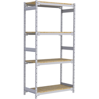Wide Span Record Storage Shelving, Steel, 4 Shelves, 42" W x 18" D x 84" H RN004 | Northern Industrial Supply Inc.