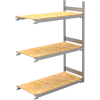 Wide Span Record Storage Shelving, Steel, 3 Shelves, 42" W x 18" D x 60" H, Add-On Kit RN140 | Northern Industrial Supply Inc.