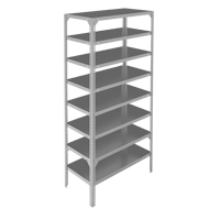 Shelving Unit, Galvanized Steel, Slotted Angle, Starter, 36" W x 96" H x 12" D Northern Industrial Supply Inc.