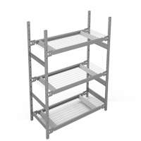 Wide Span Storage Shelving, Steel, Boltless, 1340 lbs. Capacity, 42" W x 60" H x 18" D Northern Industrial Supply Inc.