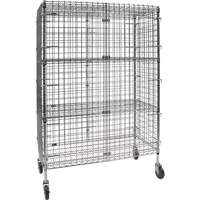 Security Cart, Chrome Plated, 48" x 69" x 24", 500 lbs. Capacity Northern Industrial Supply Inc.