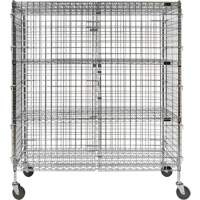 Security Cart, Chrome Plated, 60" x 69" x 24", 500 lbs. Capacity Northern Industrial Supply Inc.