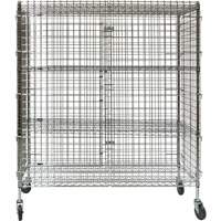 Security Cart, Chrome Plated, 60" x 69" x 24", 500 lbs. Capacity Northern Industrial Supply Inc.