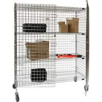 Security Cart, Chrome Plated, 60" x 69" x 24", 500 lbs. Capacity Northern Industrial Supply Inc.