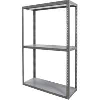 Heavy-Duty Shelving, Steel, Bolted, 3000 lbs. Capacity, 36" W x 72" H x 24" D Northern Industrial Supply Inc.