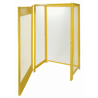 Gas Cylinder Cabinets, 10 Cylinder Capacity, 44" W x 30" D x 74" H, Yellow Northern Industrial Supply Inc.