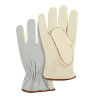 Gants de conducteur &agrave; dos fendu, Grand, Paume en Cuir fleur de vache Northern Industrial Supply Inc.