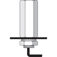 Tiges de s&eacute;curit&eacute; pour support porte-drapeau, usage intensif - accessoires & pi&egrave;ces de rechange Northern Industrial Supply Inc.