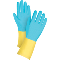 Gants tremp&eacute;s de premi&egrave;re qualit&eacute; r&eacute;sistants aux produits chimiques, Taille Petit/7, 12" lo, N&eacute;opr&egrave;ne/Latex de caoutchouc, Doublure en Coton/Ouat&eacute;e, 20 mils Northern Industrial Supply Inc.