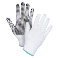 Gants tricot&eacute;s &agrave; pois, Poly/coton, Un c&ocirc;t&eacute;, Calibre 7, T-Grand Northern Industrial Supply Inc.