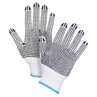 Gants tricot&eacute;s deux c&ocirc;t&eacute;s &agrave; pois, Poly/coton, Deux c&ocirc;t&eacute;s, Calibre 7, T-Grand Northern Industrial Supply Inc.