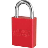 American Lock&reg; Safety Padlock, Red, Keyed Alike, Aluminum, 1-1/2" Width Northern Industrial Supply Inc.
