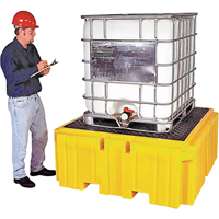 IBC Spill Pallet Plus&reg; Without Drain, 365 US gal. Spill Capacity, 62" x 62" x 28" Northern Industrial Supply Inc.